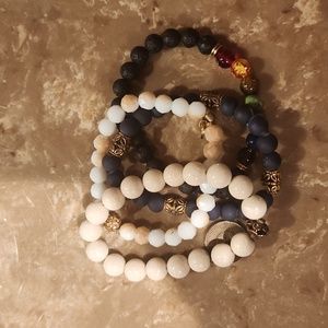 4 bead bracelets